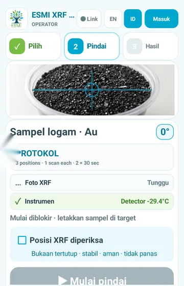 Bahasa Indonesia in one tap. Switch between EN and ID. The whole screen follows.